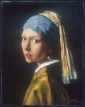 Girl with the.Pearl Earring d’apres Vermeer     